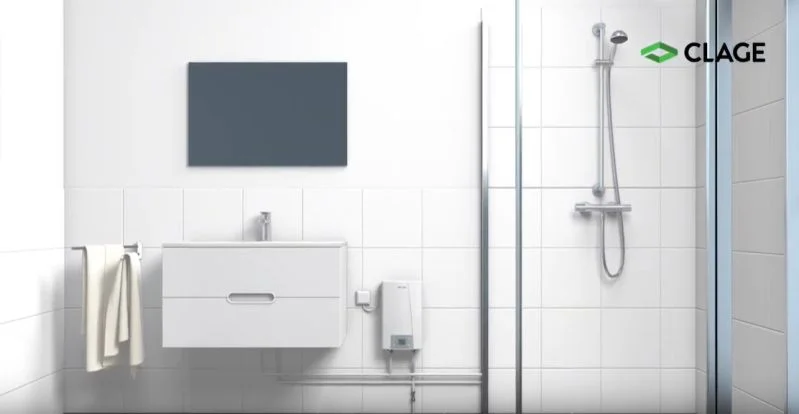 Clage CEX electronic läivirtauslämmittimen asennusvideo